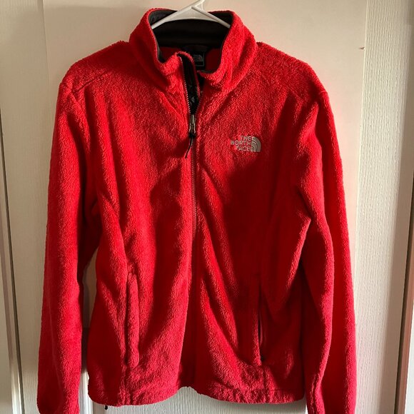 The North Face Women's Medium Red Fleece Full Zip Jacket Long Sleeve. - Picture 1 of 15